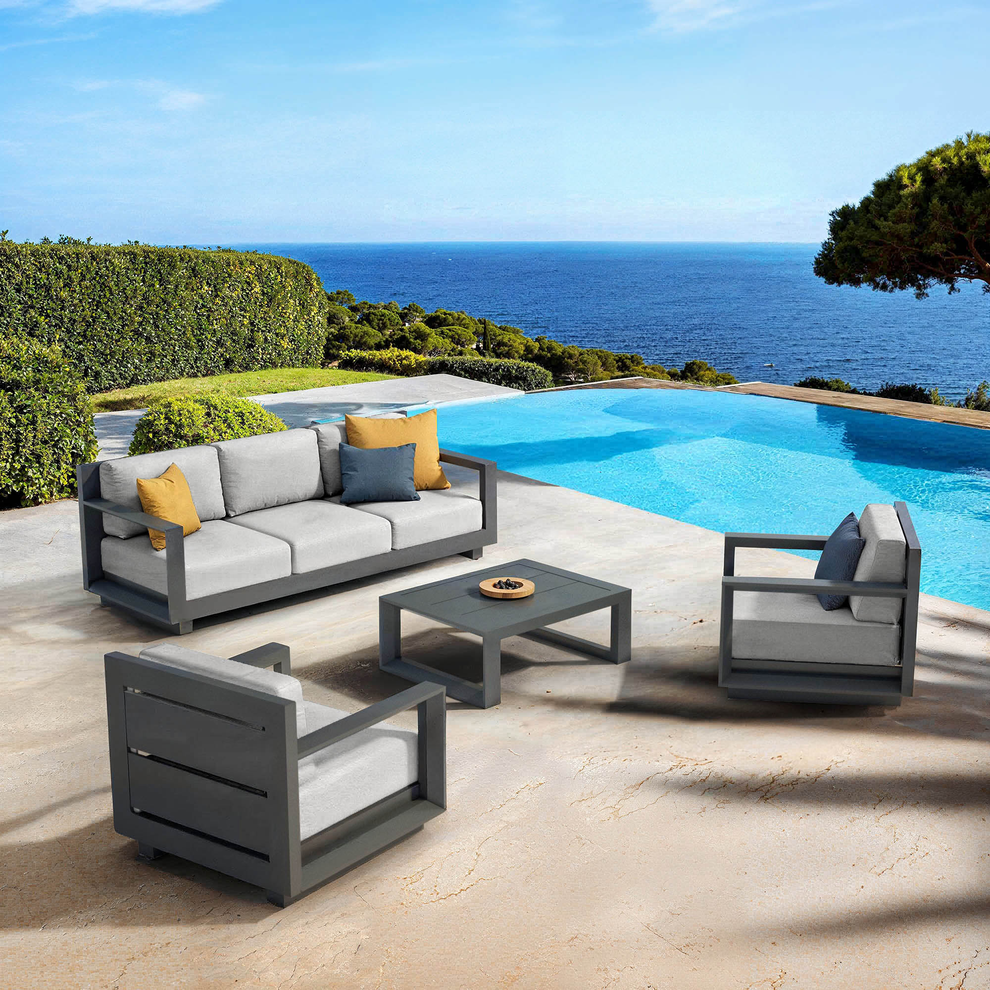 Elba outdoor lounge set - 5 seats