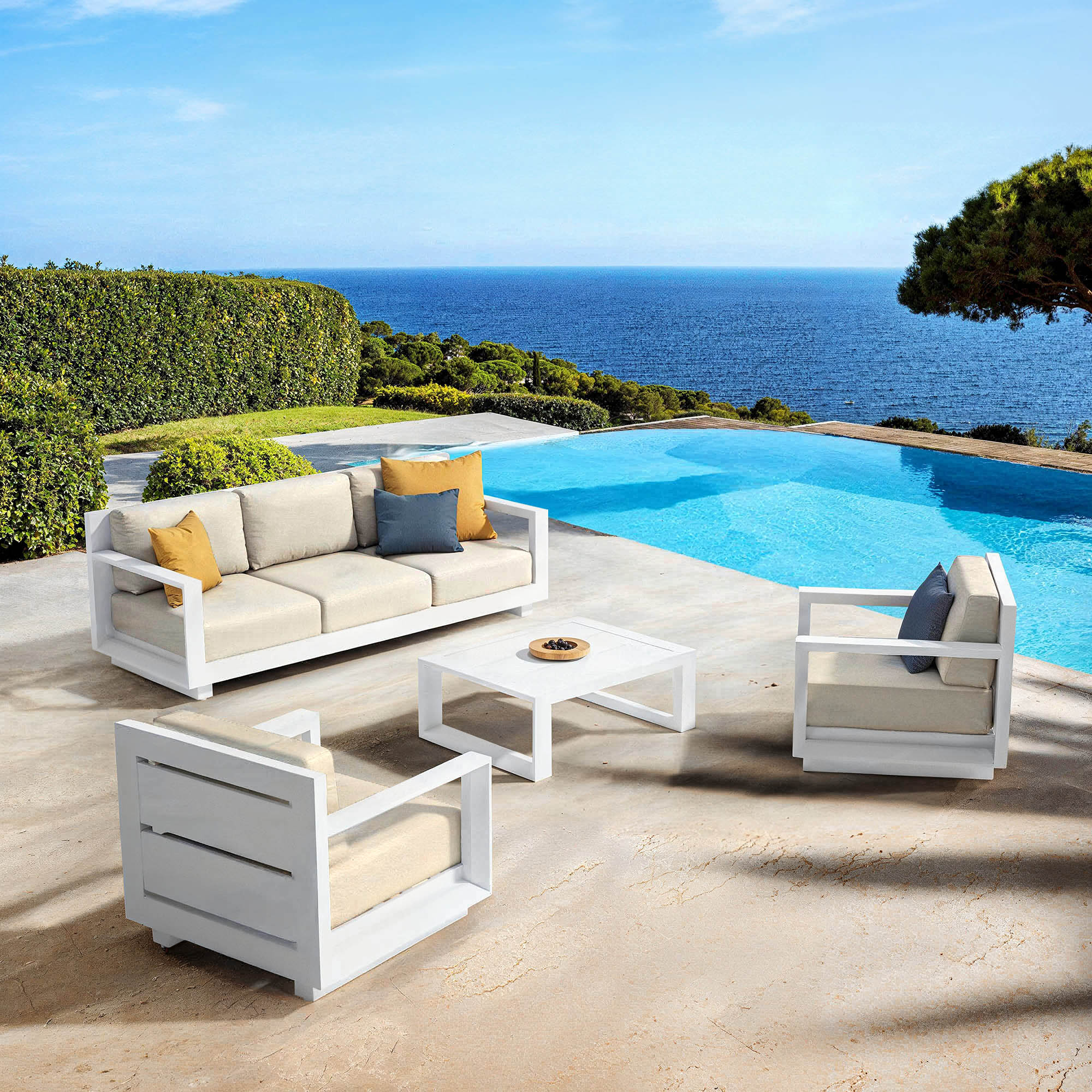 Elba outdoor lounge set - 5 seats