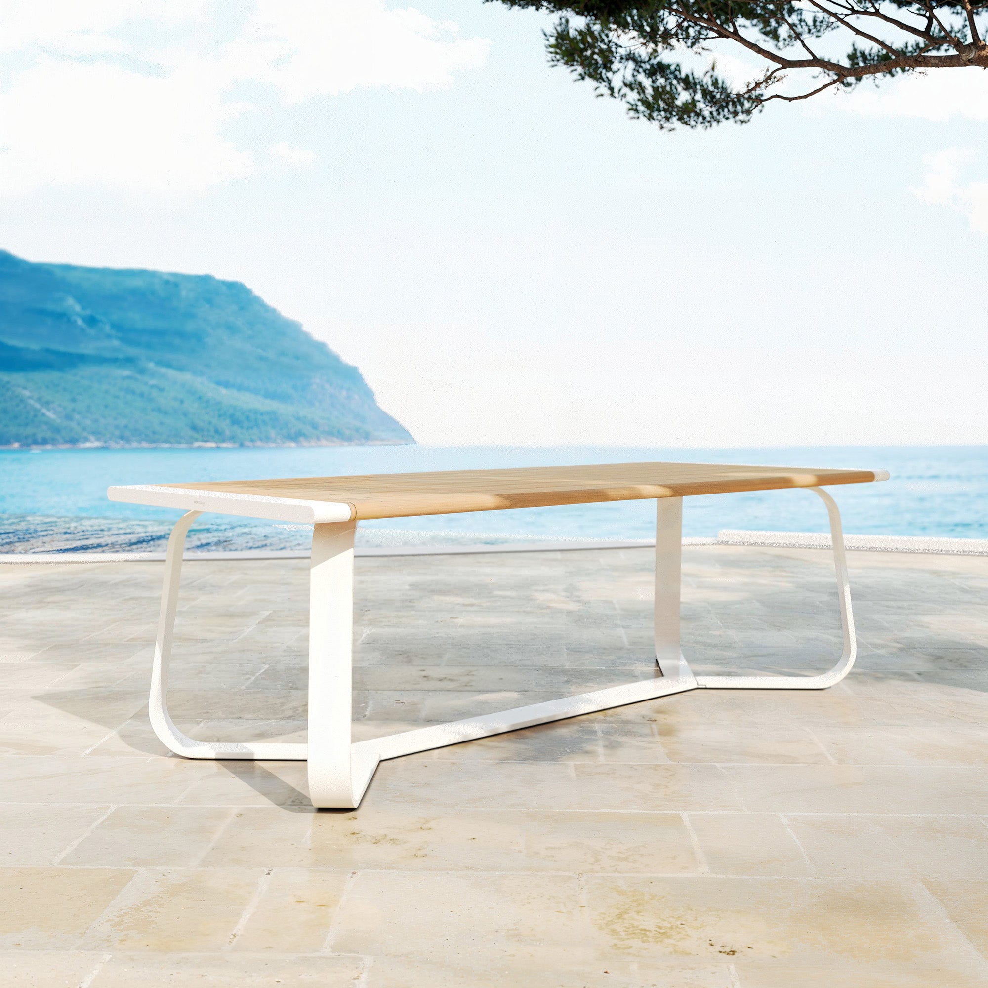 Long Beach 10-seater rectangular garden table (240x100 cm)