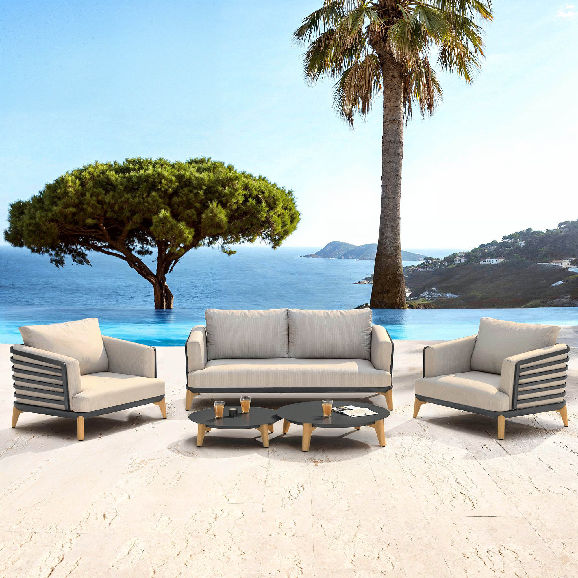 Monte Carlo garden furniture set - 4 seats