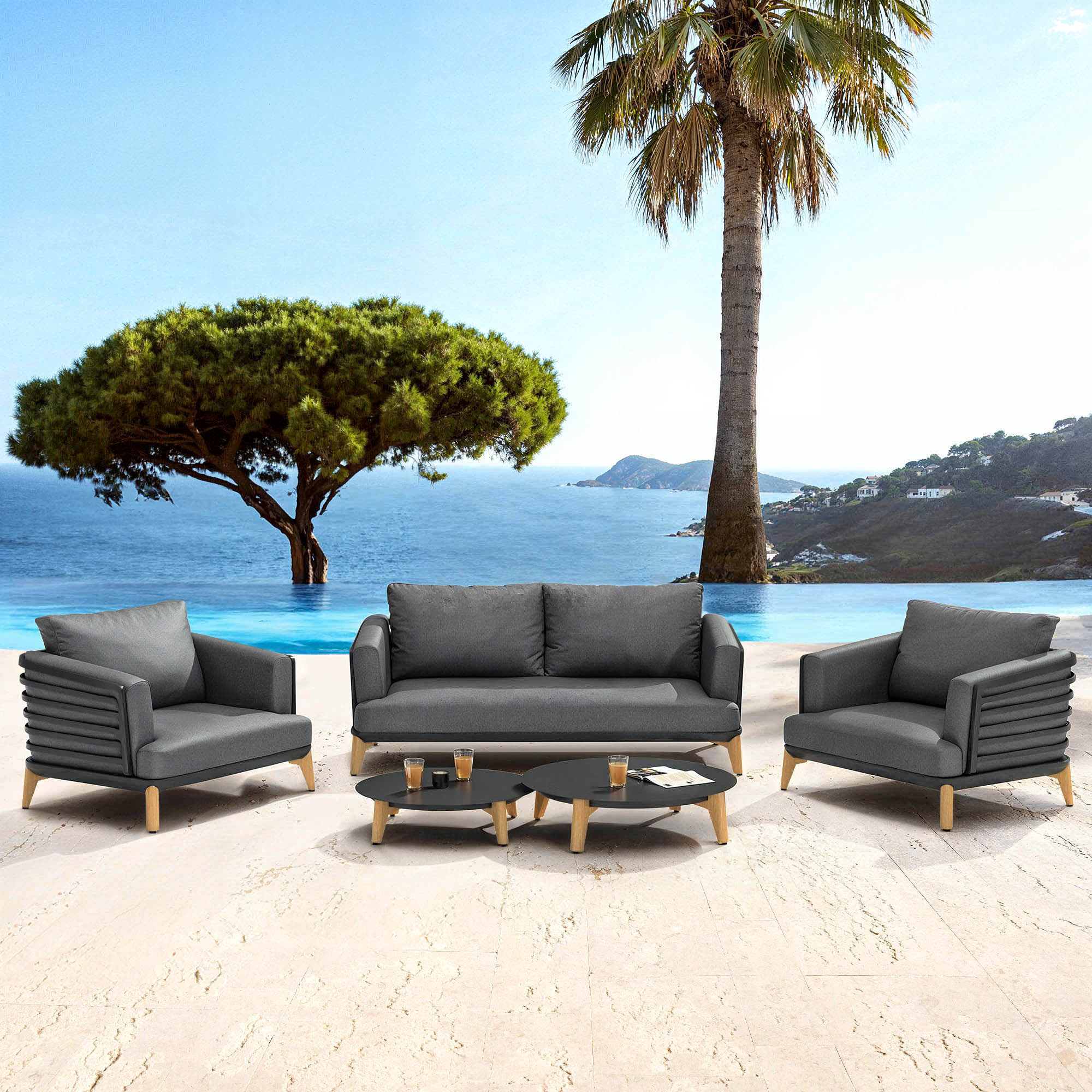 Monte Carlo garden furniture set - 4 seats