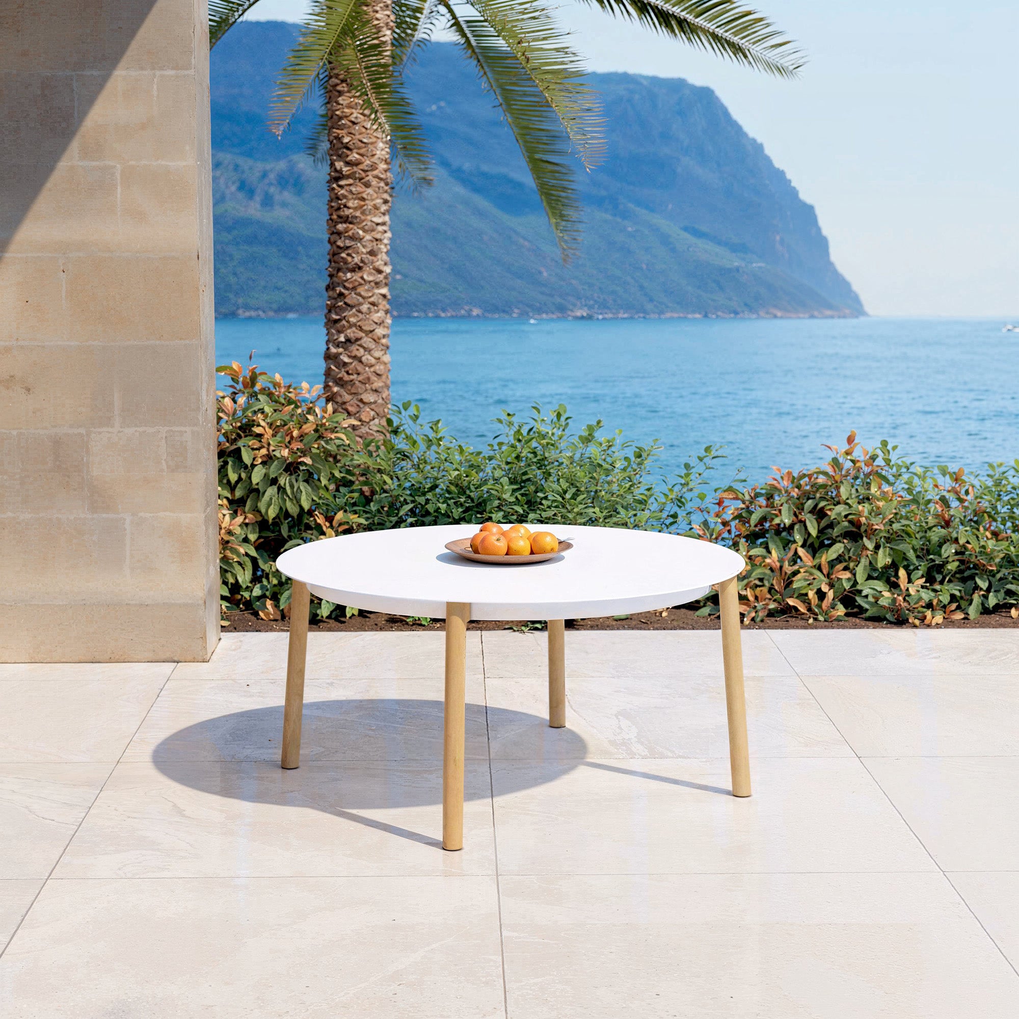 Table de jardin ronde 8 places Monte Carlo ( D149 cm  )