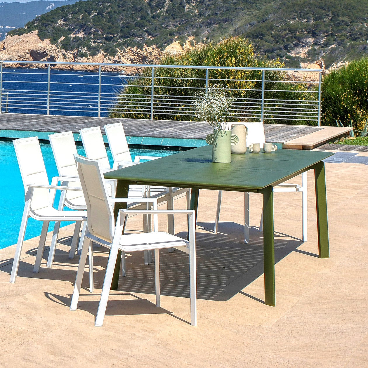 Table de jardin extensible 10 places Portofino